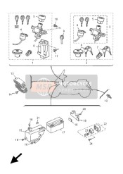 4MJF41830000, Tampone Di Posizionamento 3, Yamaha, 2